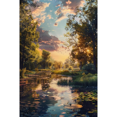 Realistic Landscape Oil Canvas